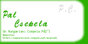 pal csepela business card